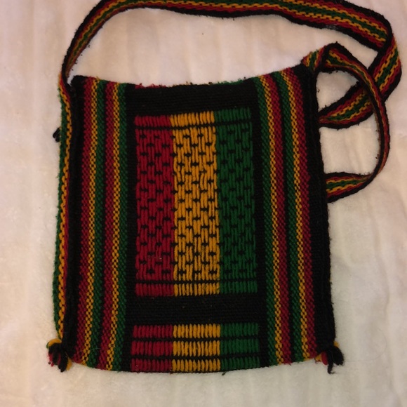 Handmade Rasta coloured bag - Picture 3 of 4